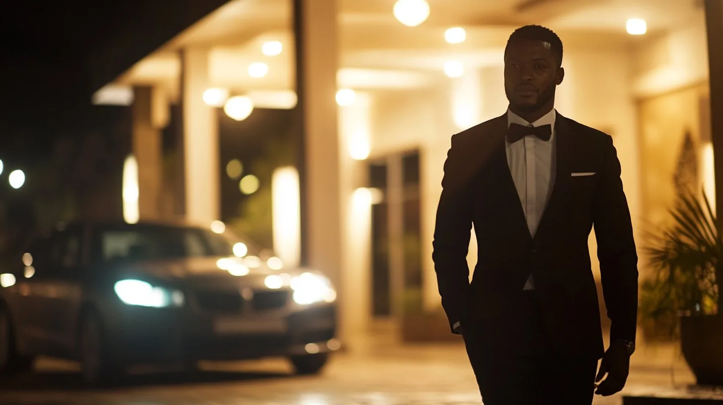 Arriving in style at a Lagos event with a Muvment chauffeur